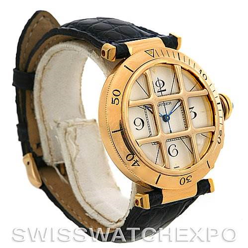 Cartier Pasha C Grid 18k Yellow Gold 38mm Watch SwissWatchExpo