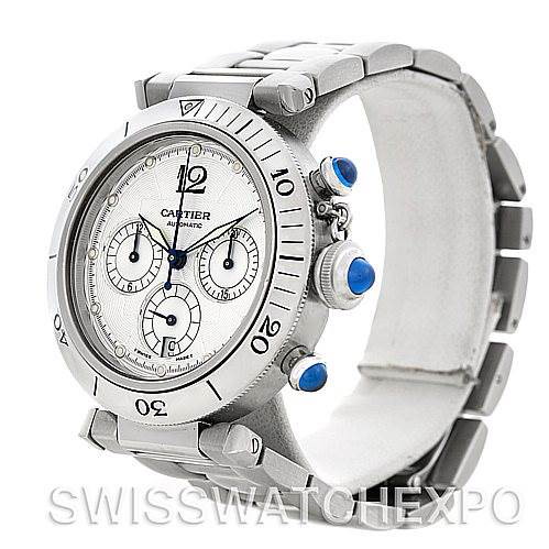 Cartier Pasha Chronograph Automatic Watch W31030H3 SwissWatchExpo