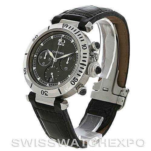Cartier Pasha Millennium Edition Platinum Bezel Watch W3105155 SwissWatchExpo