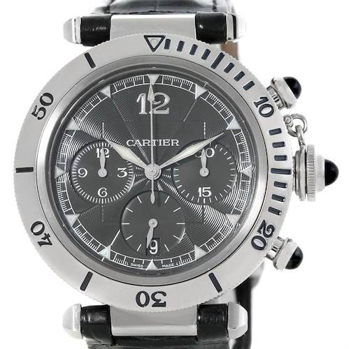 Photo of Cartier Pasha Millennium Edition Platinum Bezel Watch W3105155