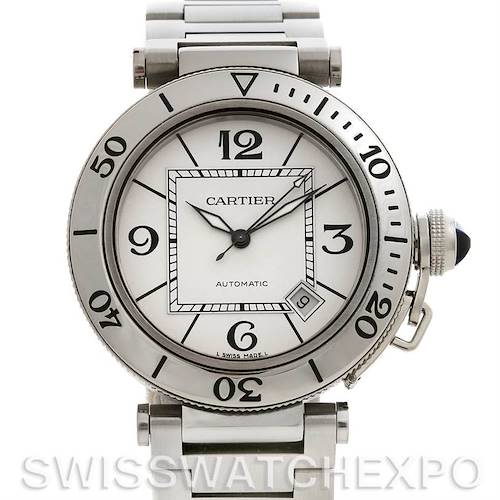 Photo of Cartier Pasha Seatimer Steel Watch W31080M7 year 2009