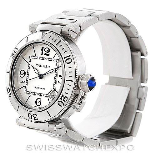 Cartier Pasha Seatimer Steel Watch W31080M7 SwissWatchExpo