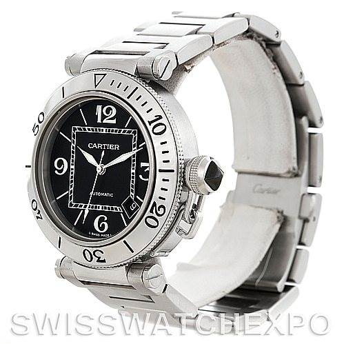 Cartier Pasha Seatimer Steel Watch W31077M7 SwissWatchExpo