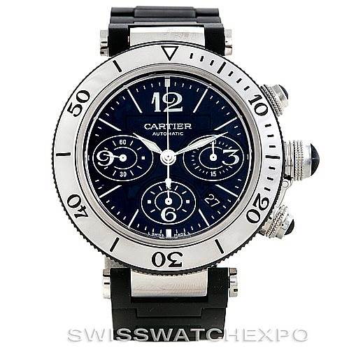 Cartier Pasha Seatimer Chronograph Mens Watch W31088U2