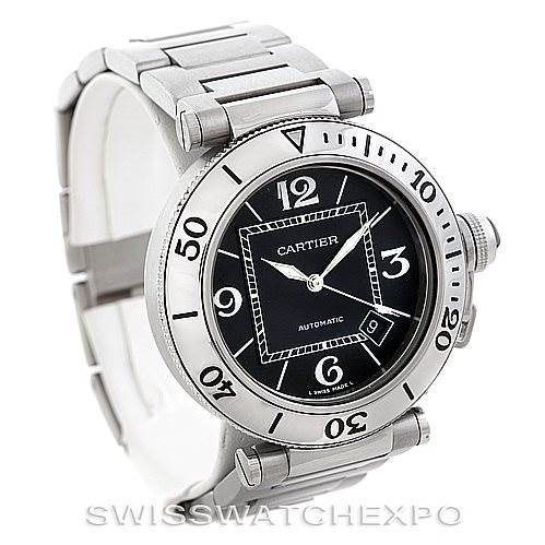 Cartier Pasha Seatimer Steel Watch W31077M7 SwissWatchExpo
