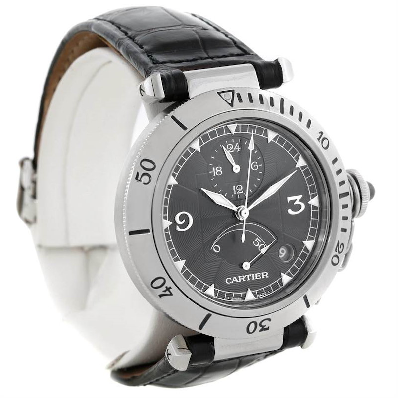 Cartier Pasha Millennium Edition Platinum Bezel Watch W3105155pr NOS SwissWatchExpo