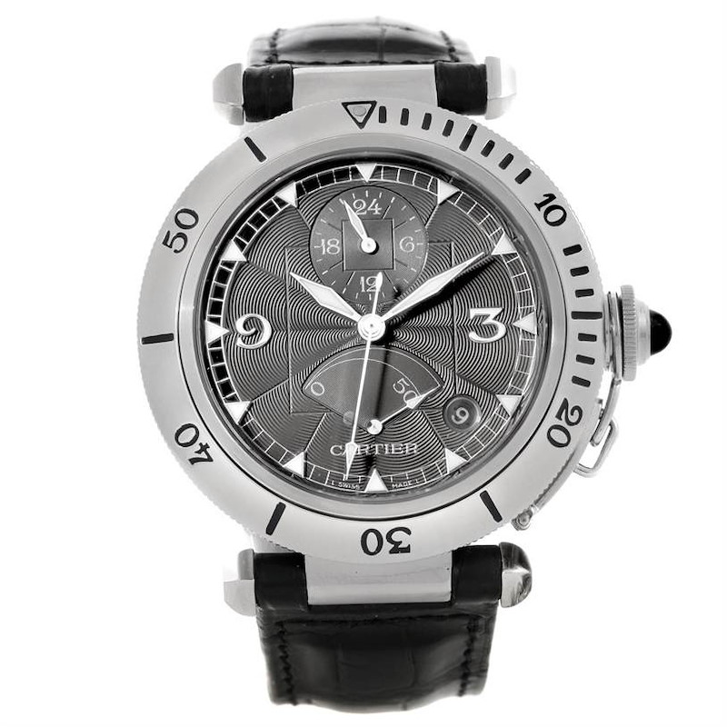 Cartier Pasha Millennium Edition Platinum Bezel Watch W3105155pr