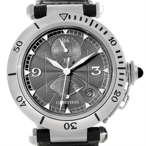 Photo of Cartier Pasha Millennium Edition Platinum Bezel Watch W3105155pr NOS
