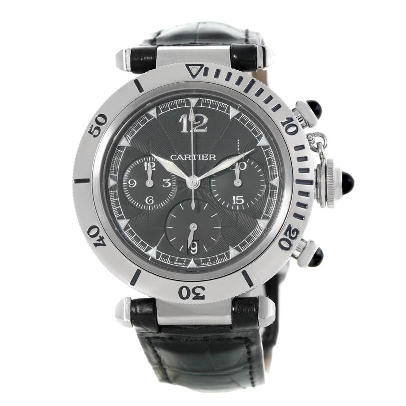 Cartier Pasha Millennium Edition Platinum Bezel Watch W3105155 NOS ...