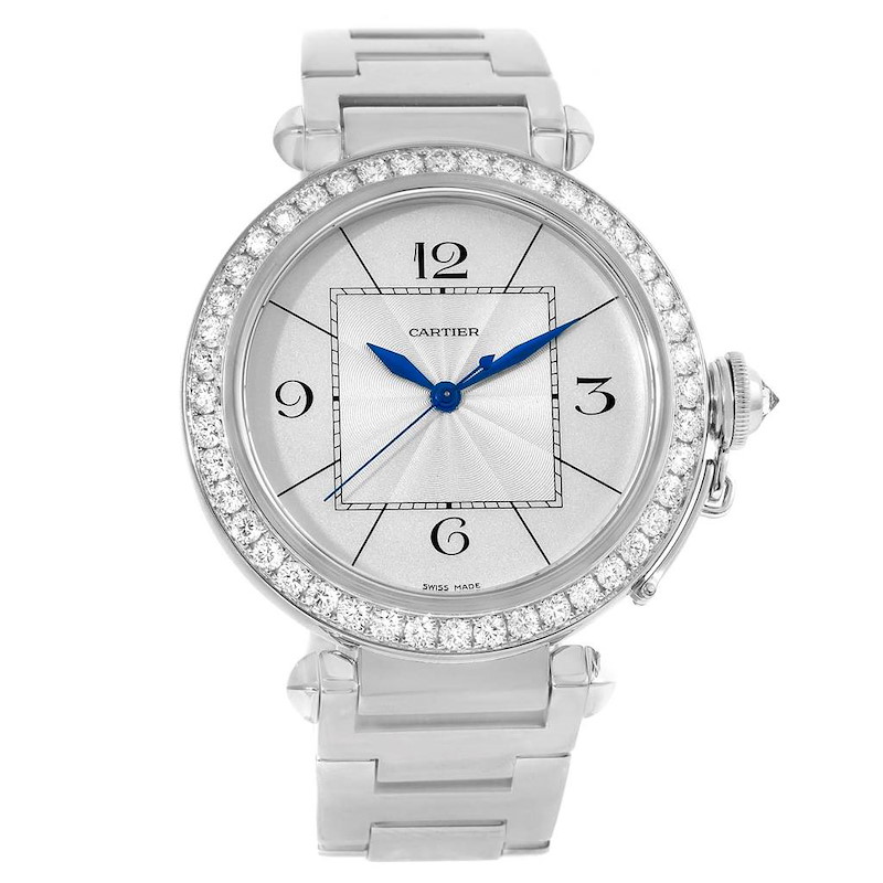 Cartier Pasha White Gold WJ1202M9 Stock 9760 SwissWatchExpo