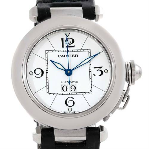 Photo of Cartier Pasha C Midsize Steel Watch Big Date W31055M7