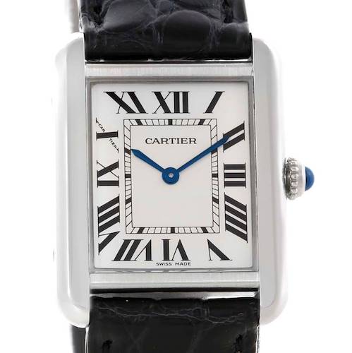 Photo of Cartier Tank Solo Ladies Stainless Steel Watch W1018255 Box Papers