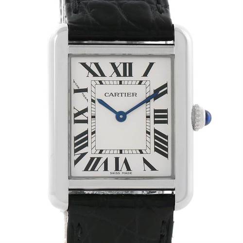 Photo of Cartier Tank Solo Small Stainless Steel Watch W1018255 Box Papers