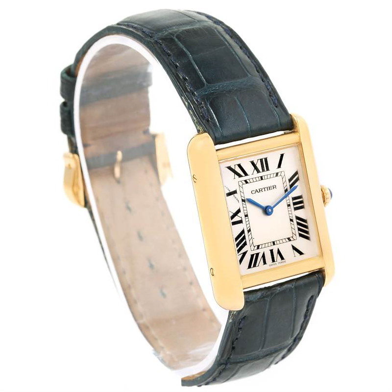 Cartier Tank Solo Small 18K Yellow Gold and Steel Watch W1018755 SwissWatchExpo