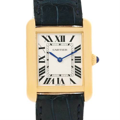 Photo of Cartier Tank Solo Small 18K Yellow Gold and Steel Watch W1018755
