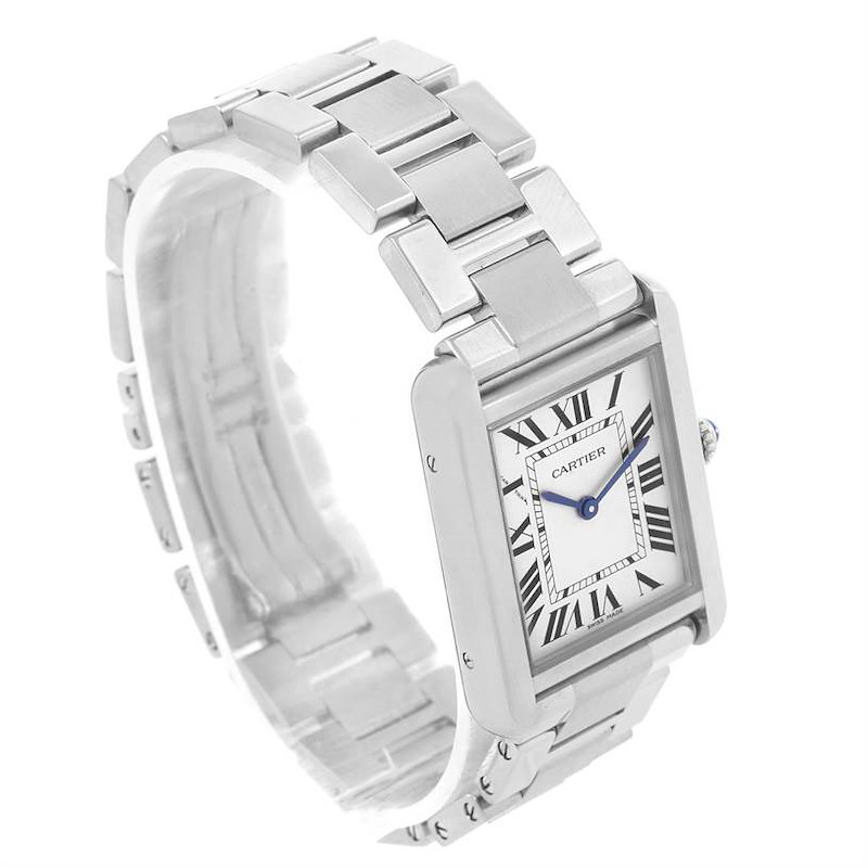 Cartier Tank Solo Small Stainless Steel Ladies Watch W5200013 SwissWatchExpo