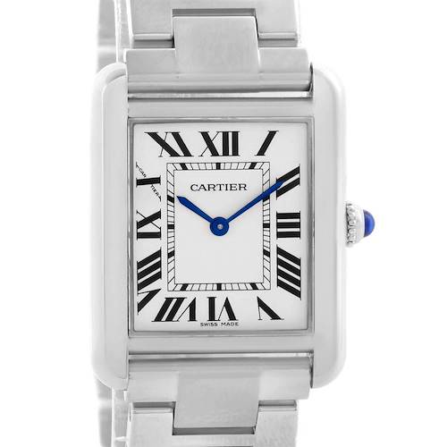 Photo of Cartier Tank Solo Small Stainless Steel Ladies Watch W5200013