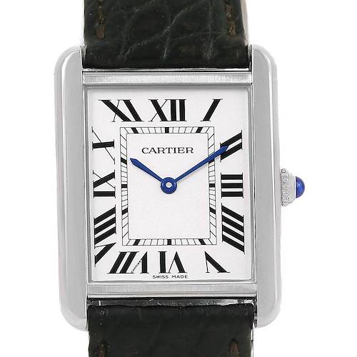 Photo of Cartier Tank Solo Silver Dial Stailess Steel Ladies Watch W1018255