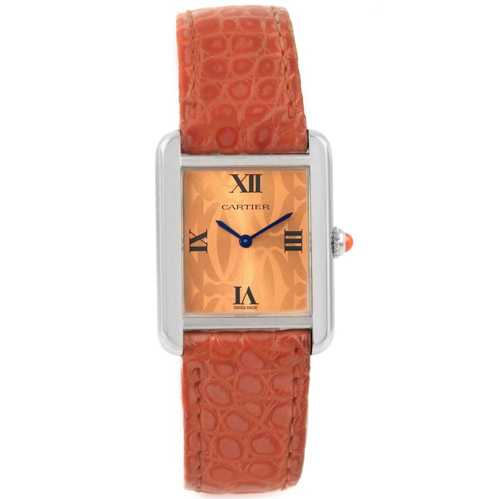 Cartier Tank Solo Orange Dial Limited 