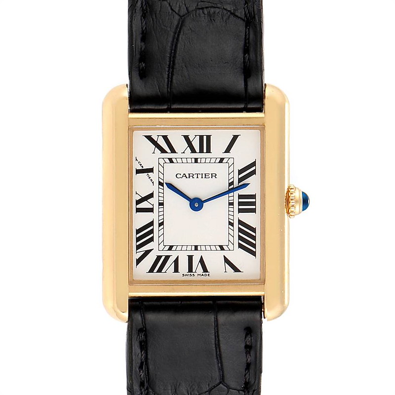 Cartier Tank Solo Yellow Gold Steel Ladies Watch W1018755 Partial Payment SwissWatchExpo