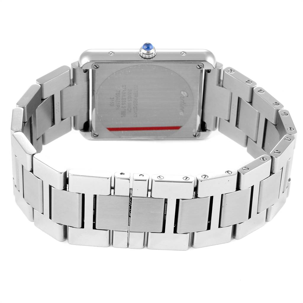 Cartier Tank Solo Silver Dial Steel Mens Watch W5200014 | SwissWatchExpo
