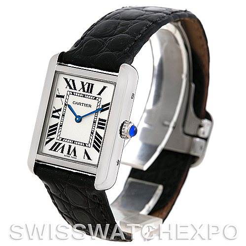 Cartier Tank Solo Ladies Steel Watch W1018255 SwissWatchExpo