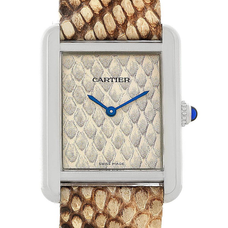 Cartier - Tank Solo - Python Pattern - Stainless Steel – Watch