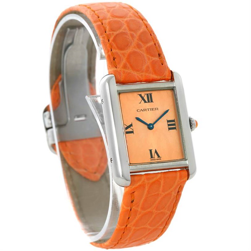 Cartier Tank Solo Ladies Steel Watch Limited Edition W1019455 SwissWatchExpo