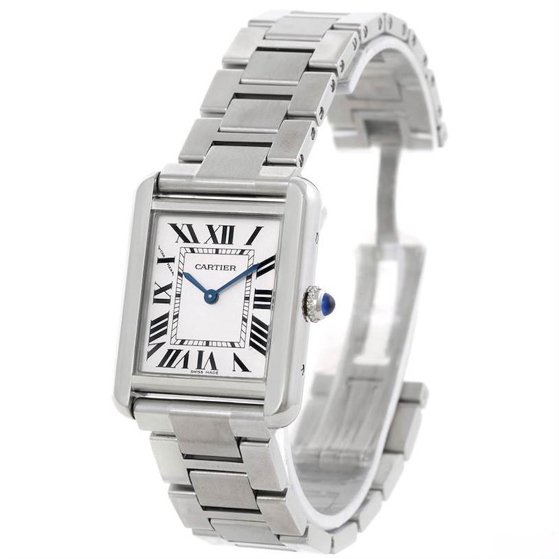 Cartier Tank Solo Small Stainless Steel Watch W5200013 SwissWatchExpo