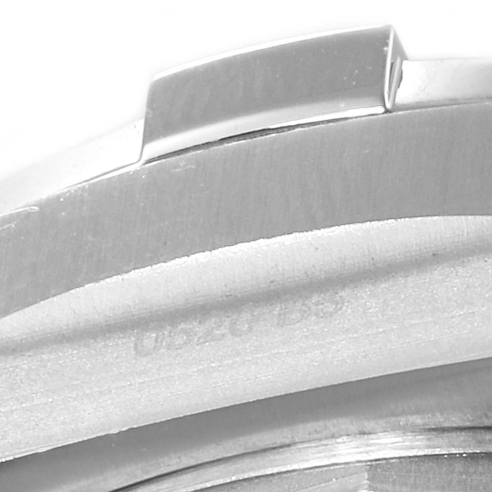 The image shows a close-up angle of a part from the Breitling Avenger A13375 Men's Stainless Steel Black Dial A13375 Men's Stainless Steel Black Dial watch, focusing on the case and bezel detail.