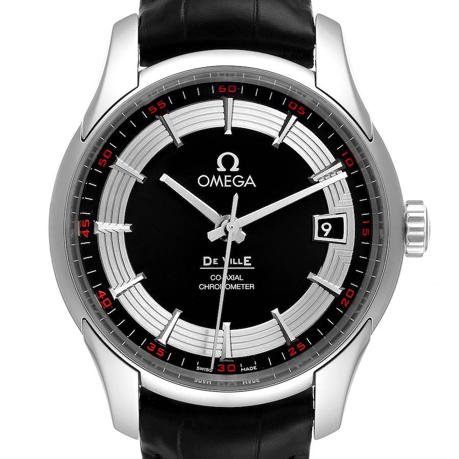 Omega DeVille Hour Vision Black Dial Mens Watch 431.33.41.21.01.001 Unworn SwissWatchExpo