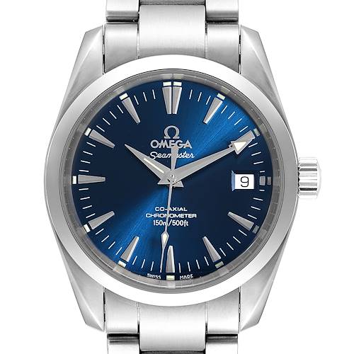 Photo of Omega Seamaster Aqua Terra 36 Blue Dial Steel Watch 2504.80.00 Card