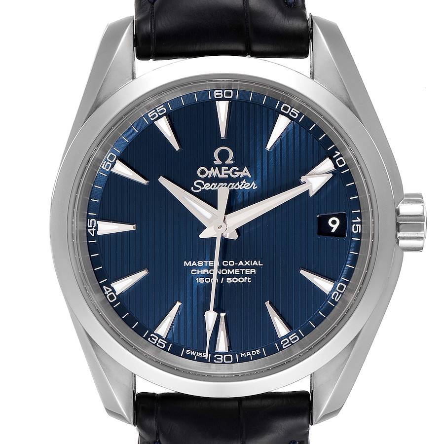 Omega Seamaster Aqua Terra Blue Dial Watch 231.13.39.21.03.001 Box Card SwissWatchExpo
