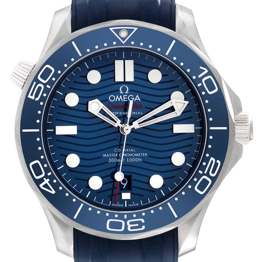 Omega Seamaster Diver 300M Co-Axial Mens Watch 210.32.42.20.03.001 Box Card SwissWatchExpo