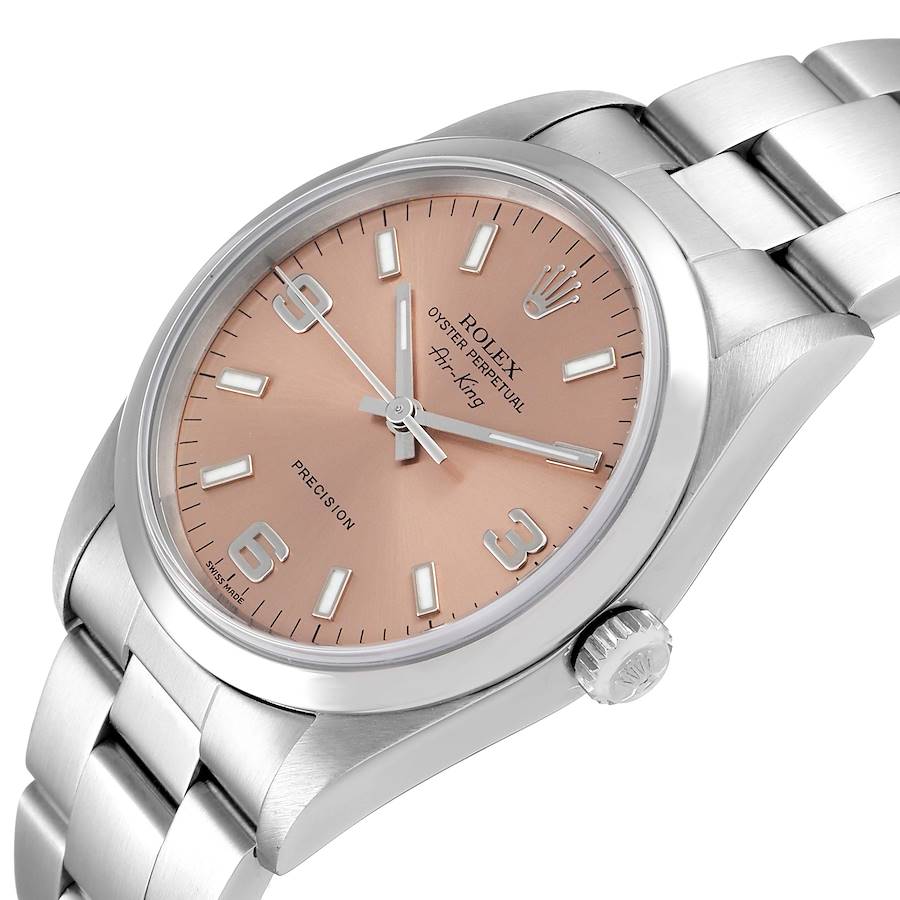 rolex air king salmon dial