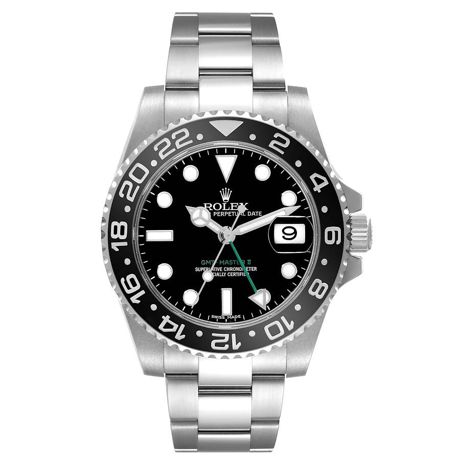NOT FOR SALE Rolex GMT Master II Black Dial Green Hand Steel Mens Watch 116710 PARTIAL PAYMENT SwissWatchExpo