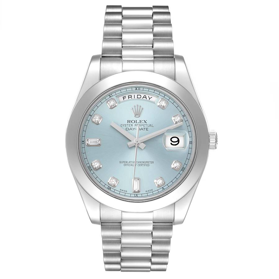 Rolex President Platinum 218206 | Stock 71820 | SwissWatchExpo