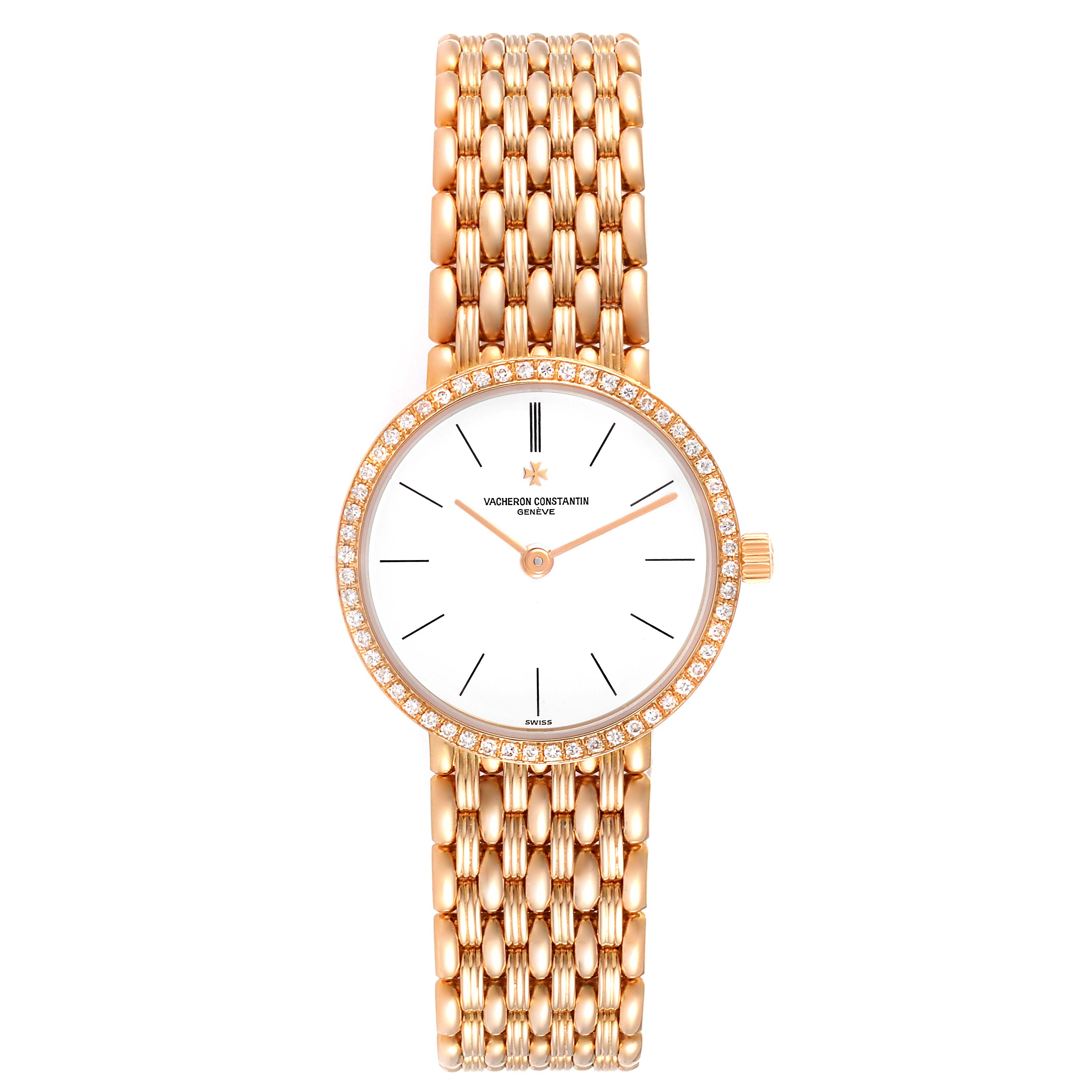 Vacheron Constantin Classic Rose Gold Diamond Ladies Watch 27593 ...