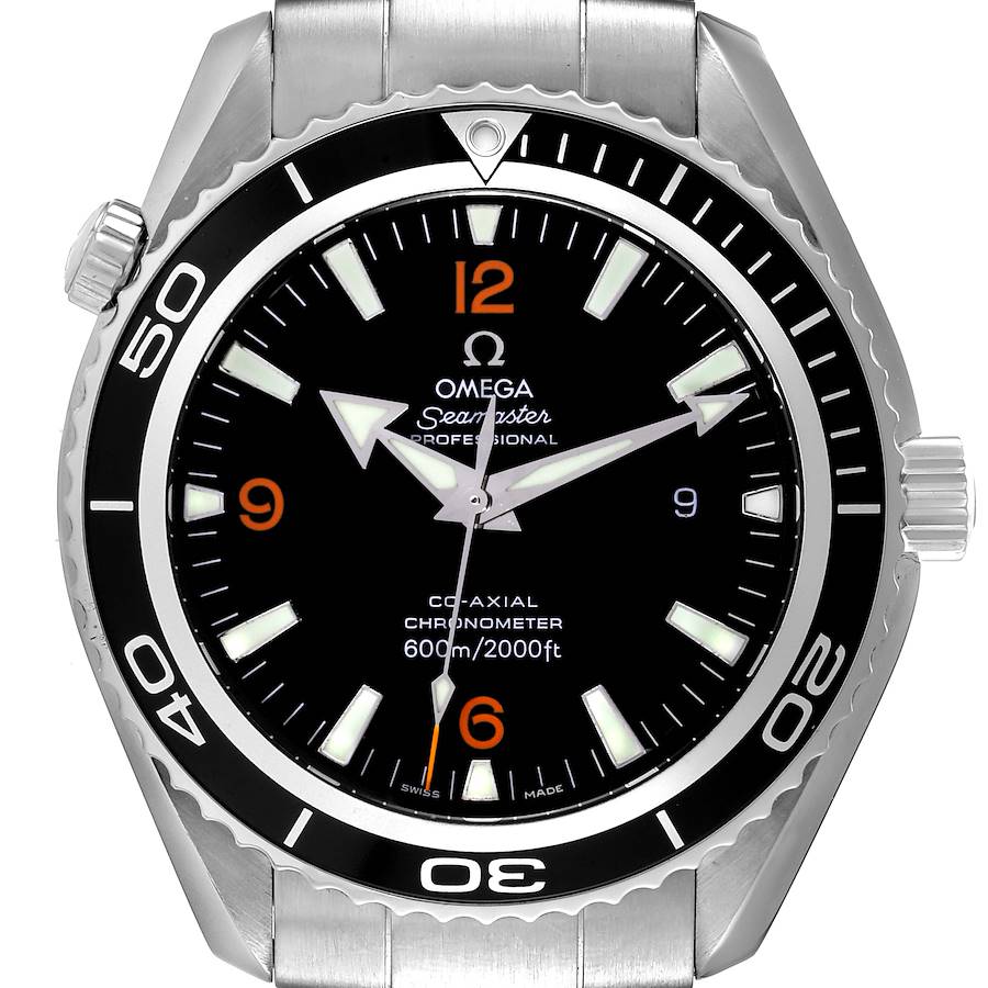 Omega Seamaster Planet Ocean XL Co-Axial Steel Mens Watch 2200.51.00 Box Card SwissWatchExpo