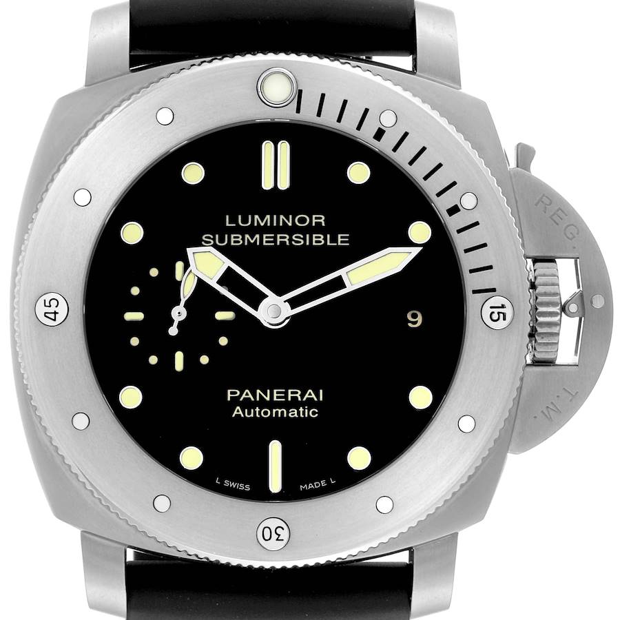 Panerai Submersible 1950 47mm Titanium Mens Watch PAM00305 Box Papers SwissWatchExpo