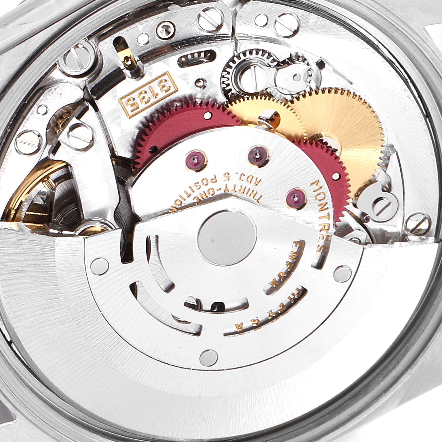 This image shows the intricate internal mechanism of a Rolex Date 15200 Men's Stainless Steel Black Dial 15200 Men's Stainless Steel Black Dial model watch.