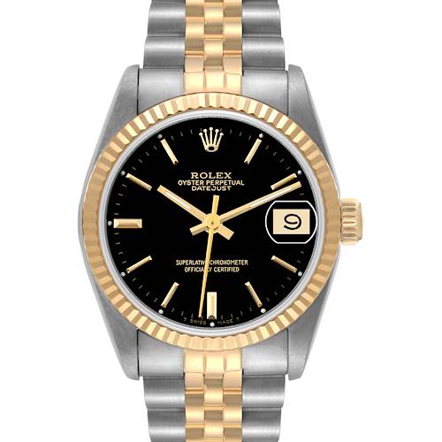 Photo of Rolex Datejust Midsize 31 Steel Yellow Gold Ladies Watch 68273 Box Papers