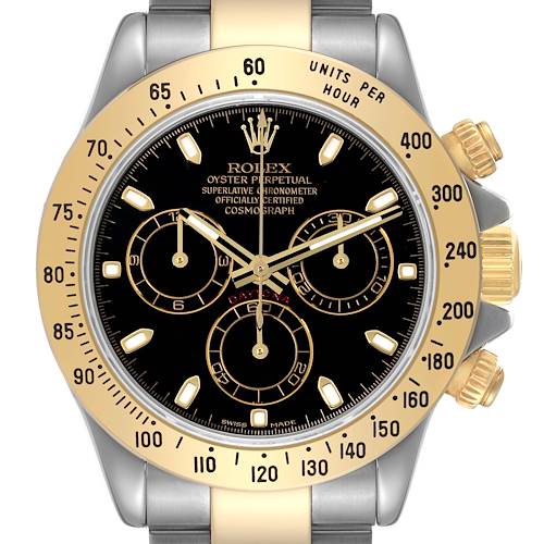 Photo of NOT FOR SALE Rolex Daytona Steel Yellow Gold Black Dial Mens Watch 116523 PARTIAL PAYMENT