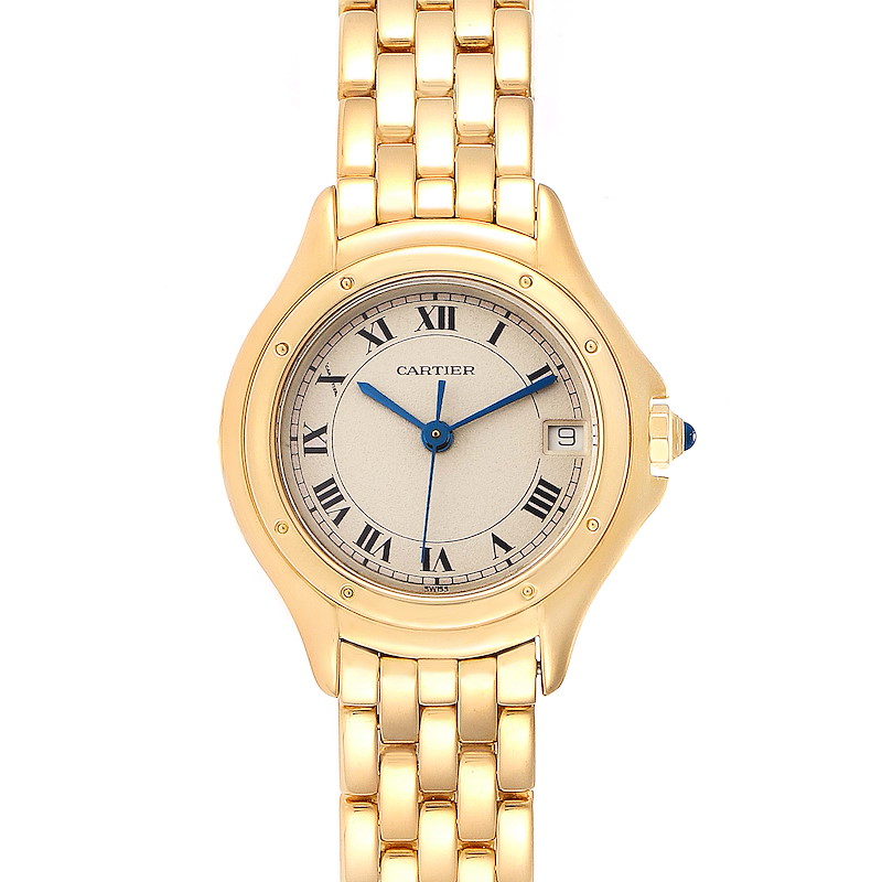 Cartier Panthere Cougar 18K Yellow Gold Ladies Watch 887906 SwissWatchExpo