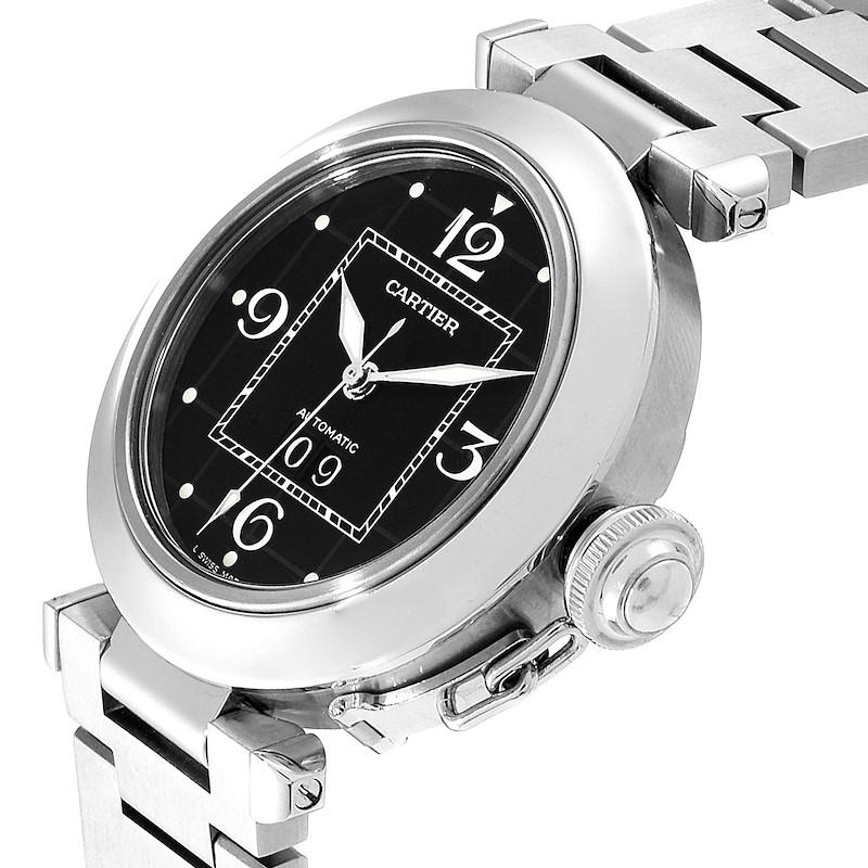 Cartier Pasha C Midsize Black Dial Automatic Ladies Watch W31053M7 | SwissWatchExpo