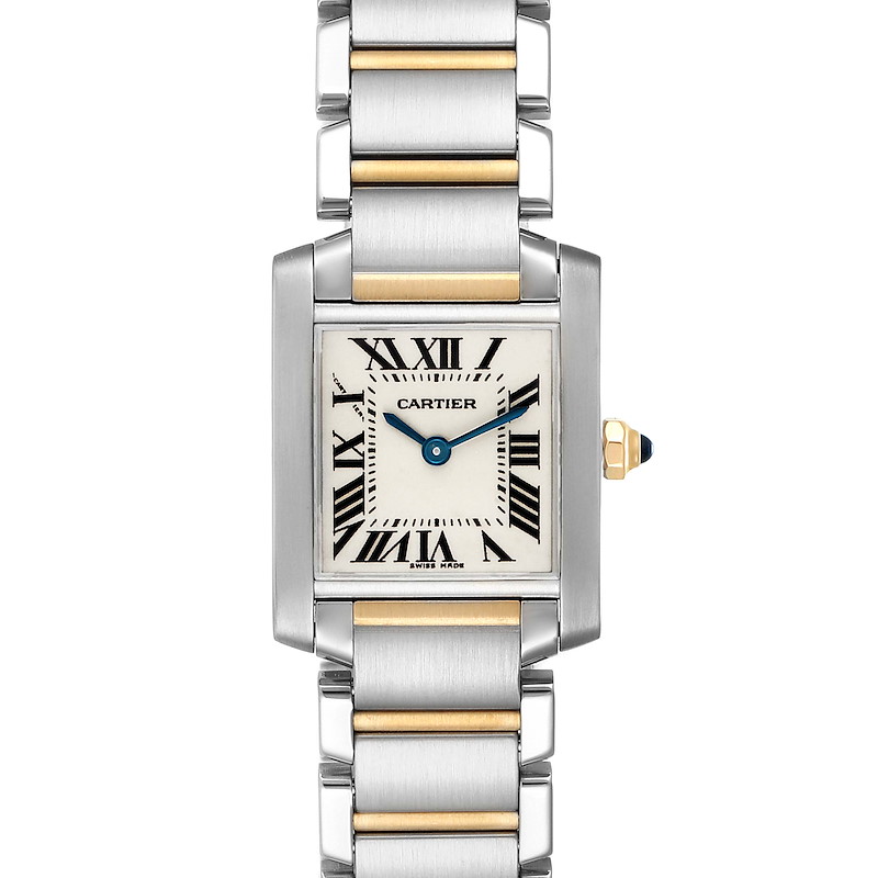 Cartier Tank Francaise Steel Yellow Gold Ladies Watch W51007Q4 Box Papers SwissWatchExpo