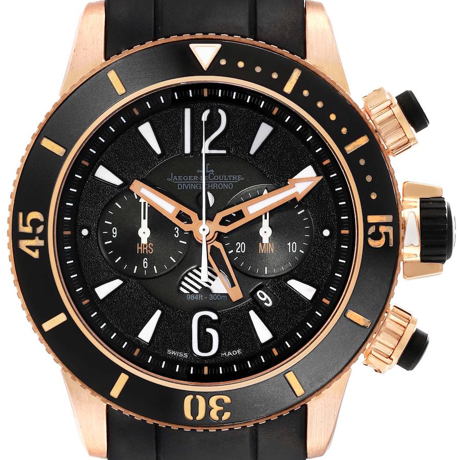 Jaeger Lecoultre Master Compressor Diving GMT LE Rose Gold Mens Watch 159.2.C7 Q1782470 SwissWatchExpo