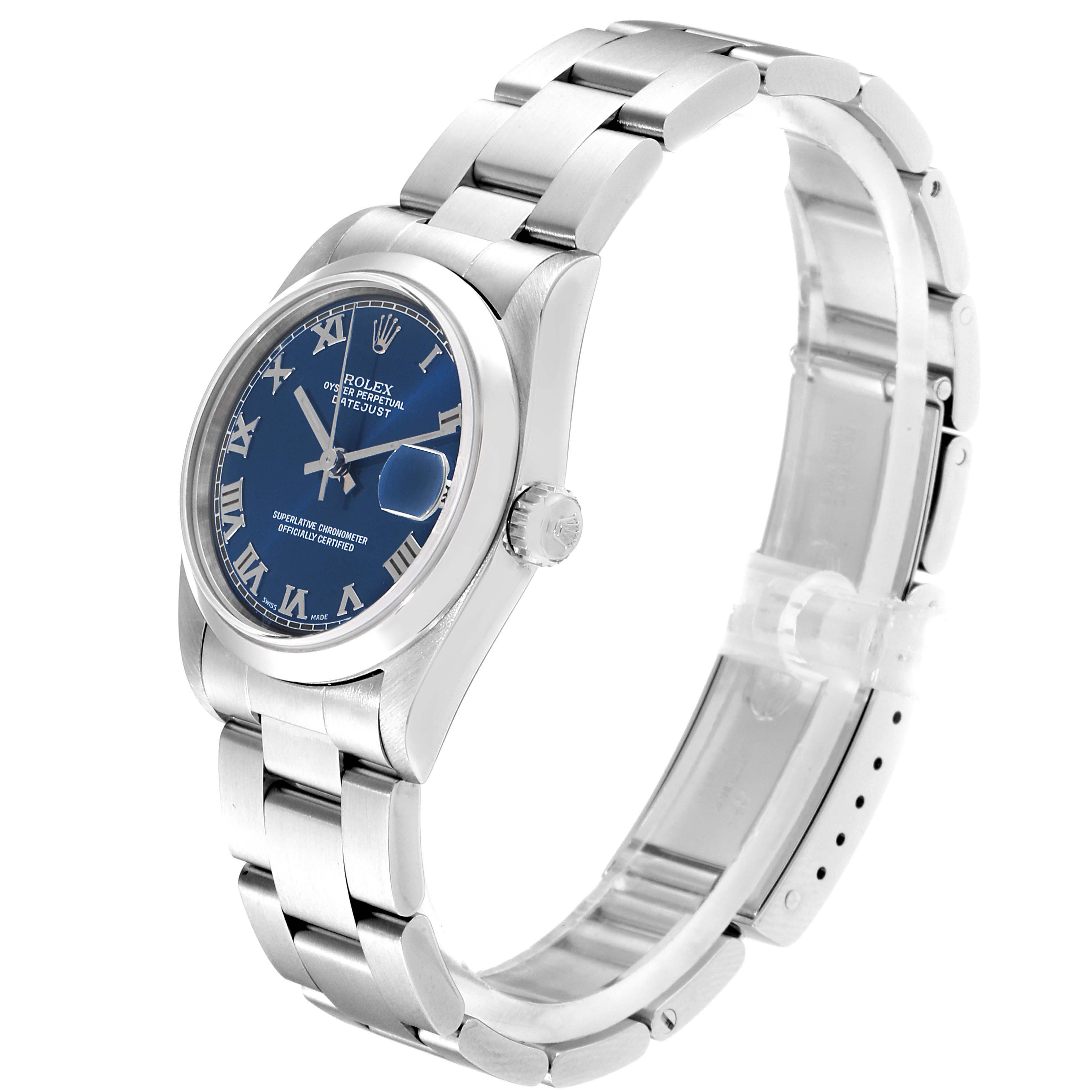 Rolex Datejust 31 Midsize Blue Dial Steel Ladies Watch 78240 ...