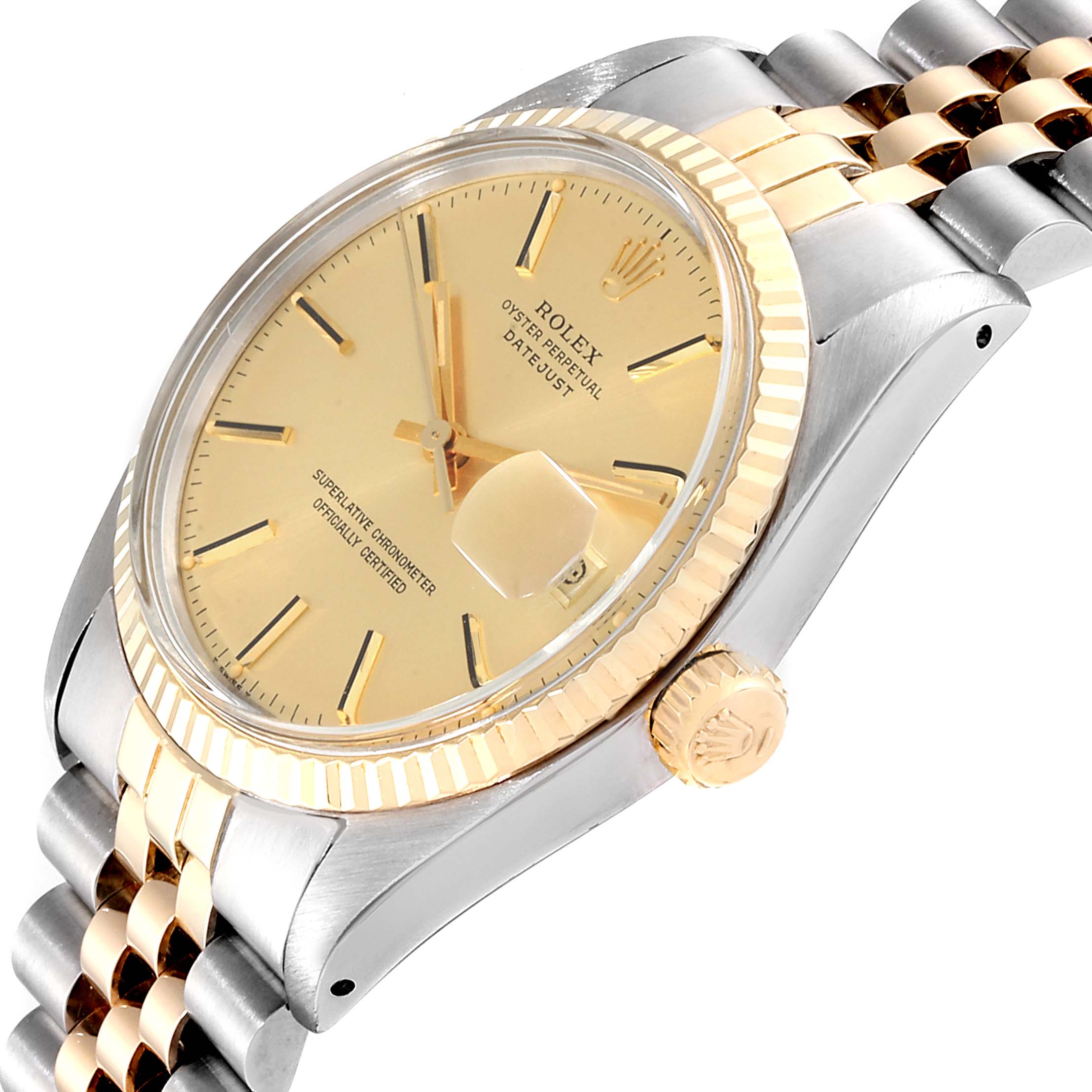 datejust 36 gold and steel