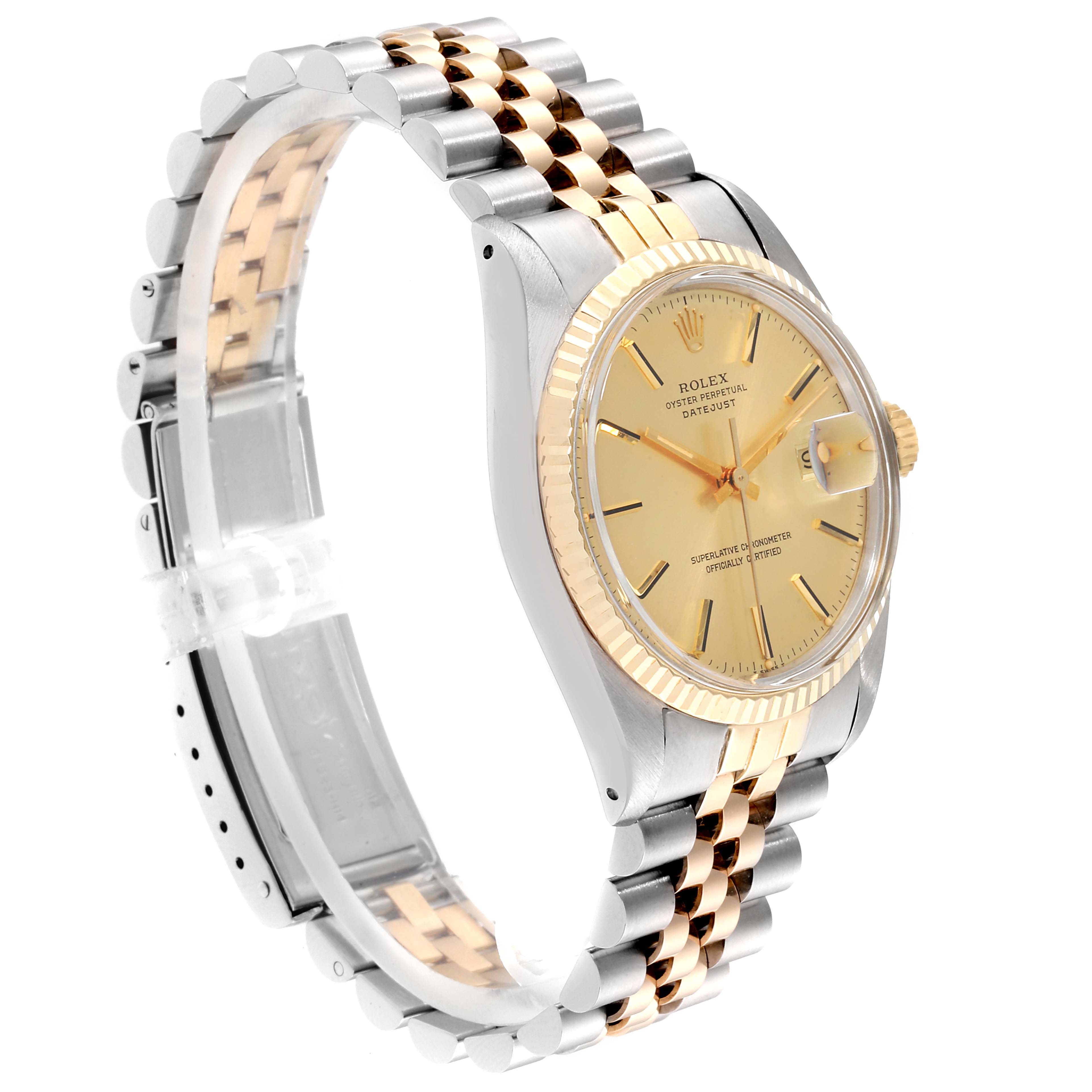 datejust 36 gold and steel